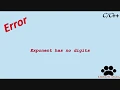 exponent has no digits