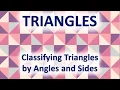 Triangles 1 Classifying Triangles by Angles and Sides