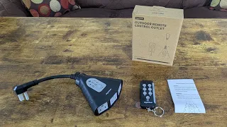 Syantek Outdoor Light Timer Waterproof Outdoor Remote Control Outlets Review