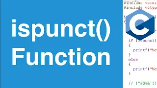 ispunct Function C Programming Tutorial