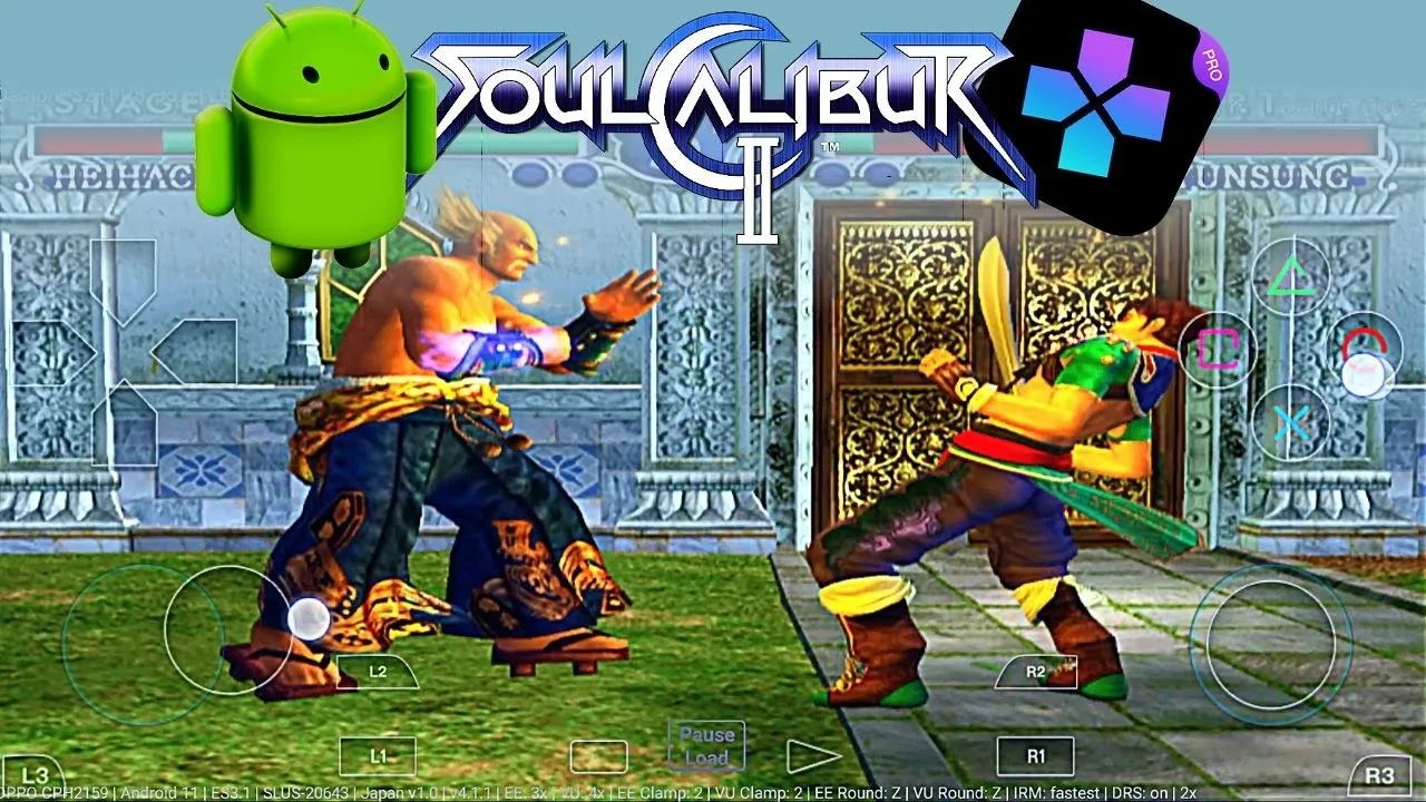 Soulcalibur 2 (II) Game - PS2 Emulator Android Gameplay [Damon Ps2 PRO] - Game APK Mobile