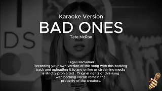 Thumbnail Tate McRae - bad ones (Karaoke Version)