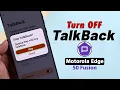 How to Turn Off TalkBack on Motorola Phone Disable Voice Assistant