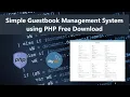 Simple Guestbook Management System in PHP Free Source Code