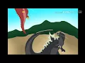 Godzilla Anguirus and Gamera vs Ghost Godzilla