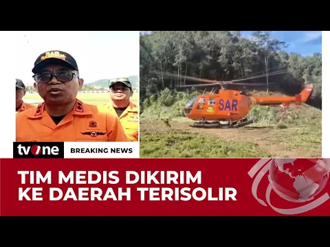 Akses Darat Terputus, Tim Medis Dikirim Menggunakan Helikopter