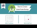 How to Create DatePickerDialog in Android Studio DatePickerDialog Android Coding