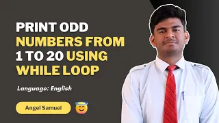 Program to Print Odd Numbers from 1 to 20 Using While Loop CodeWithAngel