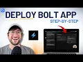 Bolt tutorial set up your database and deploy your app to the web
