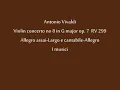 A. Vivaldi, violin concerto no. 8 in G major RV 299 op. 7