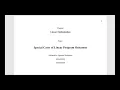 Special Cases of Linear Program Outcomes