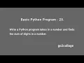 EP 20 Language Python Basic Program I go2collage