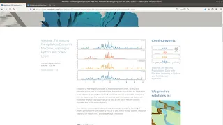 Intro to Webinar Fill Missing Precipitation Data with Machine Learning in Python and Scikit-Learn