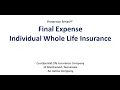 Aetna Protection Series Final Expense