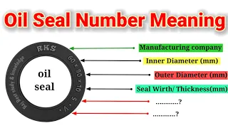 Oil Seal Numbers Meaning Gearbox Oil Seal Number