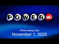 Powerball drawing for November 1 2025