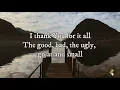 Thank You for It All - Marvin Sapp | Lyrics