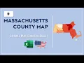 Massachusetts County Map in Excel - Counties List and Population Map