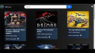 IMDB Clone App using HTML CSS JavaScript