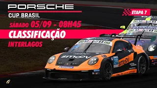 PORSCHE CUP BRASIL AO VIVO - CLASSIFICAÇÃO - INTERLAGOS - Sábado (05/09) - 08h45
