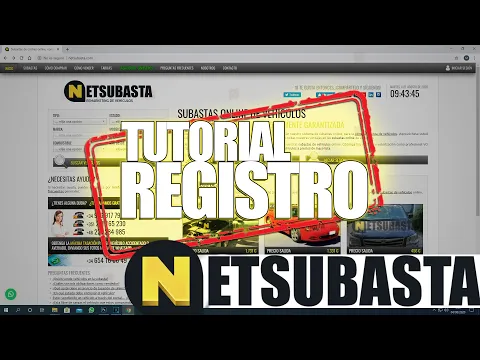 Tutorial registro NETSUBASTA.COM