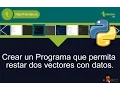 arrays - python resta de vectores