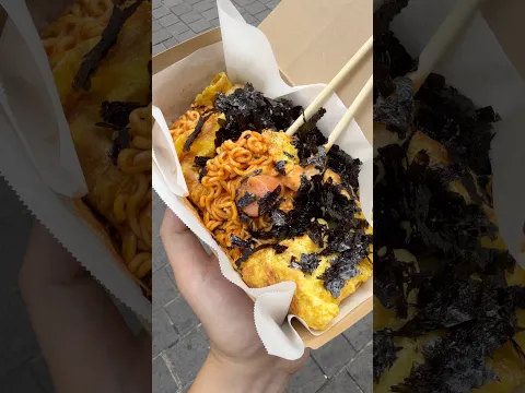buldak cheese omelette #streetfood