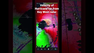 Hurricane Ian Velocity readings from Key West radar