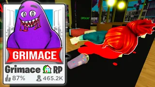 i created a fake grimace shake brookhaven game 