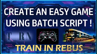 Creating a simple Game using batch script Rebus batch file batch scripting game controller