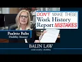 How to Fill Out the Social Security Work History Report Form SSA-3369-BK