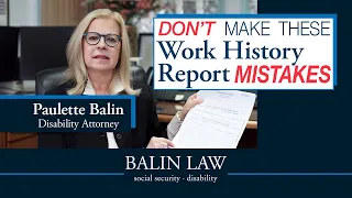 How to Fill Out the Social Security Work History Report Form SSA-3369-BK