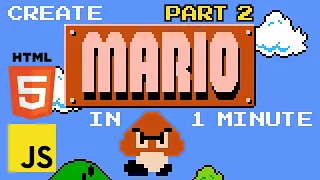 Code Mario in one minute Beginner Javascript Tutorial part 2