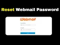 How to reset webmail Password
