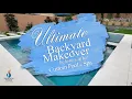 Ultimate Backyard Makeover - before and after Custom Pool Spa