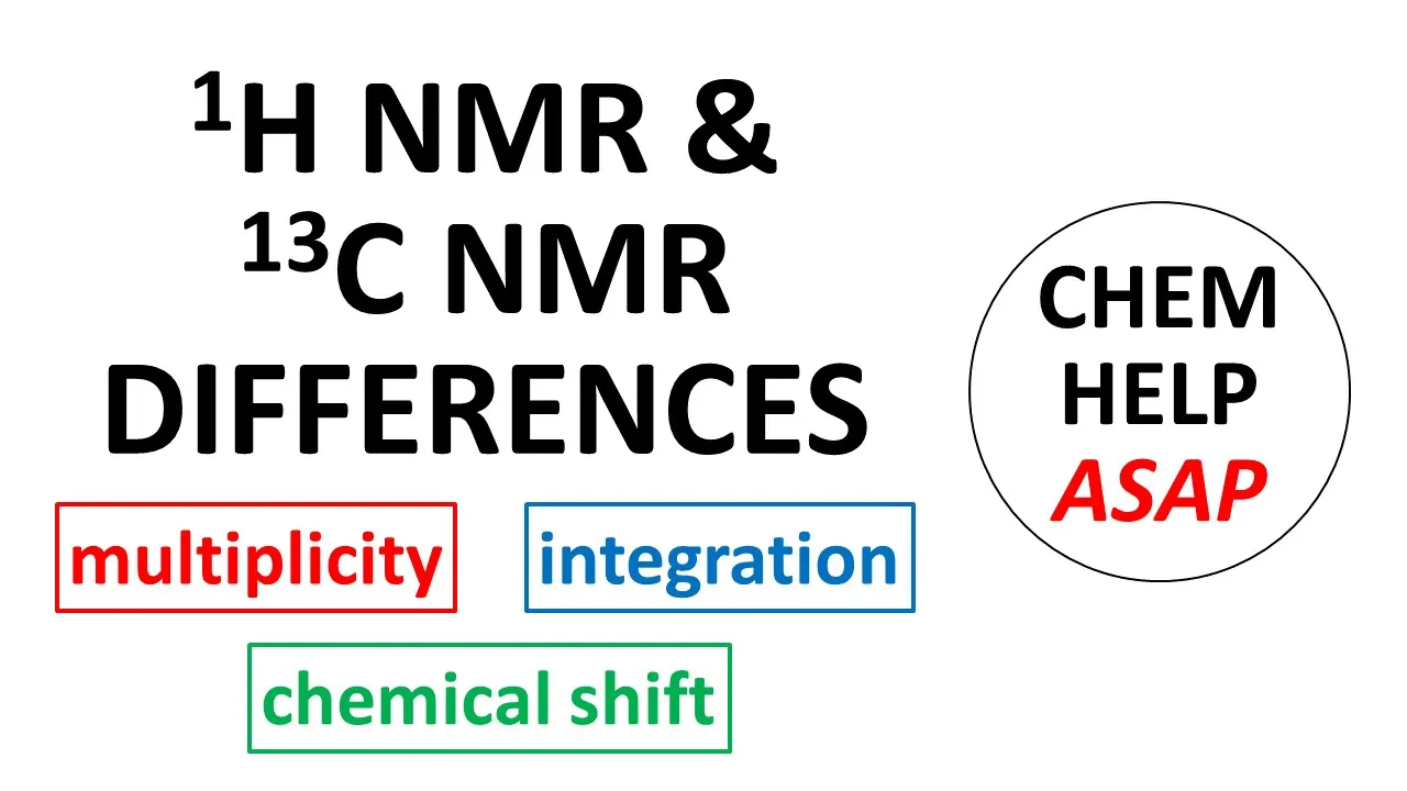 differences & similarities of 1H & 13C NMR spectroscopy