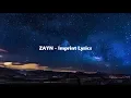 Download Lagu ZAYN - Imprint Lyrics
