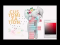 Pretty Letters Customizable Clipart