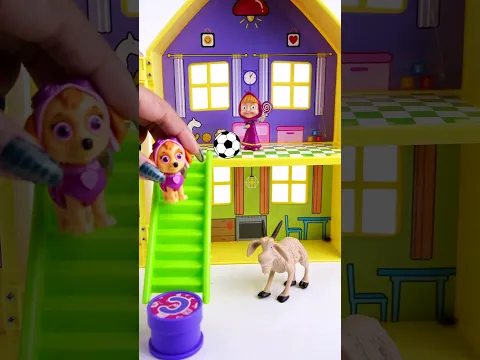 Satisfying Experience with Masha and The Bear Toys | Who Kicked the Ball? #shorts #toy