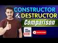 Constructor in JAVA Difference Between Constructor and Destructor in JAVA COMPARISON