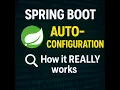 Auto configuration in Spring Boot