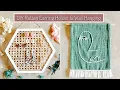 DIY Wall Hanging Rattan Earring Holder Home Decor