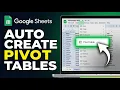 How to Auto Create Pivot Tables in Google Sheets Full Guide