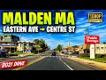 Eastern Ave - Center Street Malden Massachusetts 1080p City Streets Drive