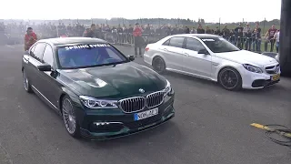 Download Mercedes-Benz E63 AMG vs Alpina BMW B7 BiTurbo MP3