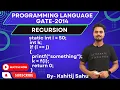 Programming Language GATE-2014 Problem Solution