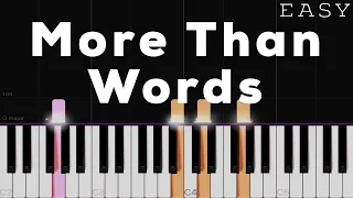 Download More Than Words - Extreme x Westlife | EASY Piano Tutorial MP3