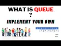 Own implementation of queue data structure using array in Java