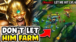 I didn t let this Nasus hit level 6 for TEN MINUTES straight PERFECT WAVE CONTROL