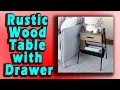 Nathan James 32502 Hugo Nightstand Accent Rustic Wood Table with Drawer